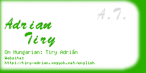 adrian tiry business card